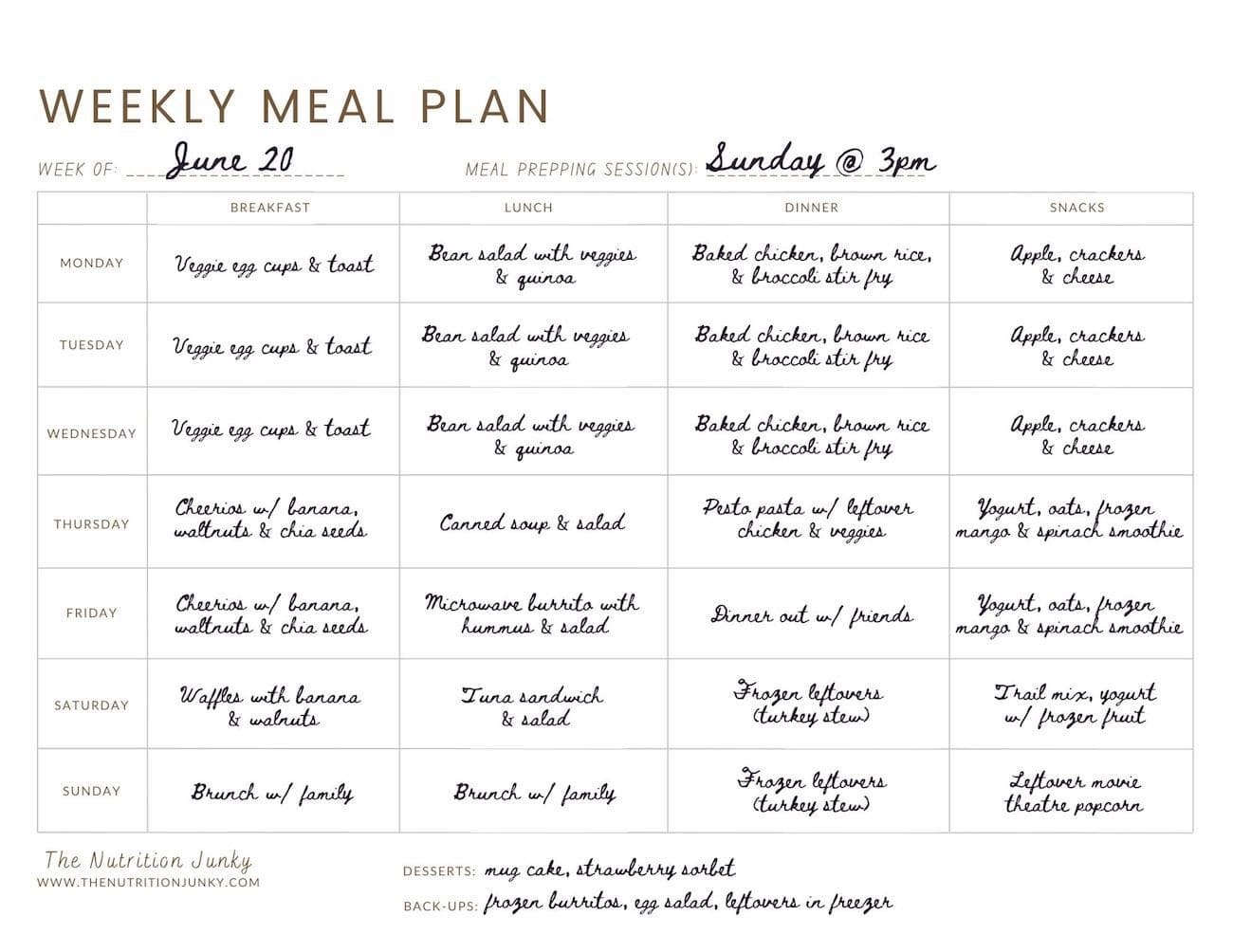 ADHD Meal Planning Guide [Weekly Planner PDF] | The Nutrition Junky