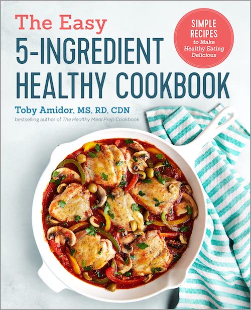 5-Ingredient Healthy Cookbook with photo of chicken thighs 