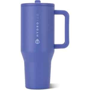 Bright blue Hydrojug water bottle with handle