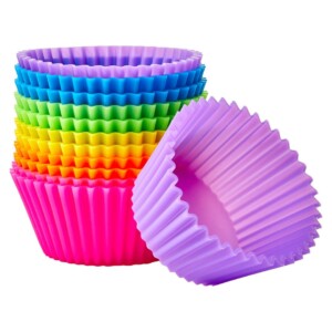 Rainbow Silicone Muffin Cups